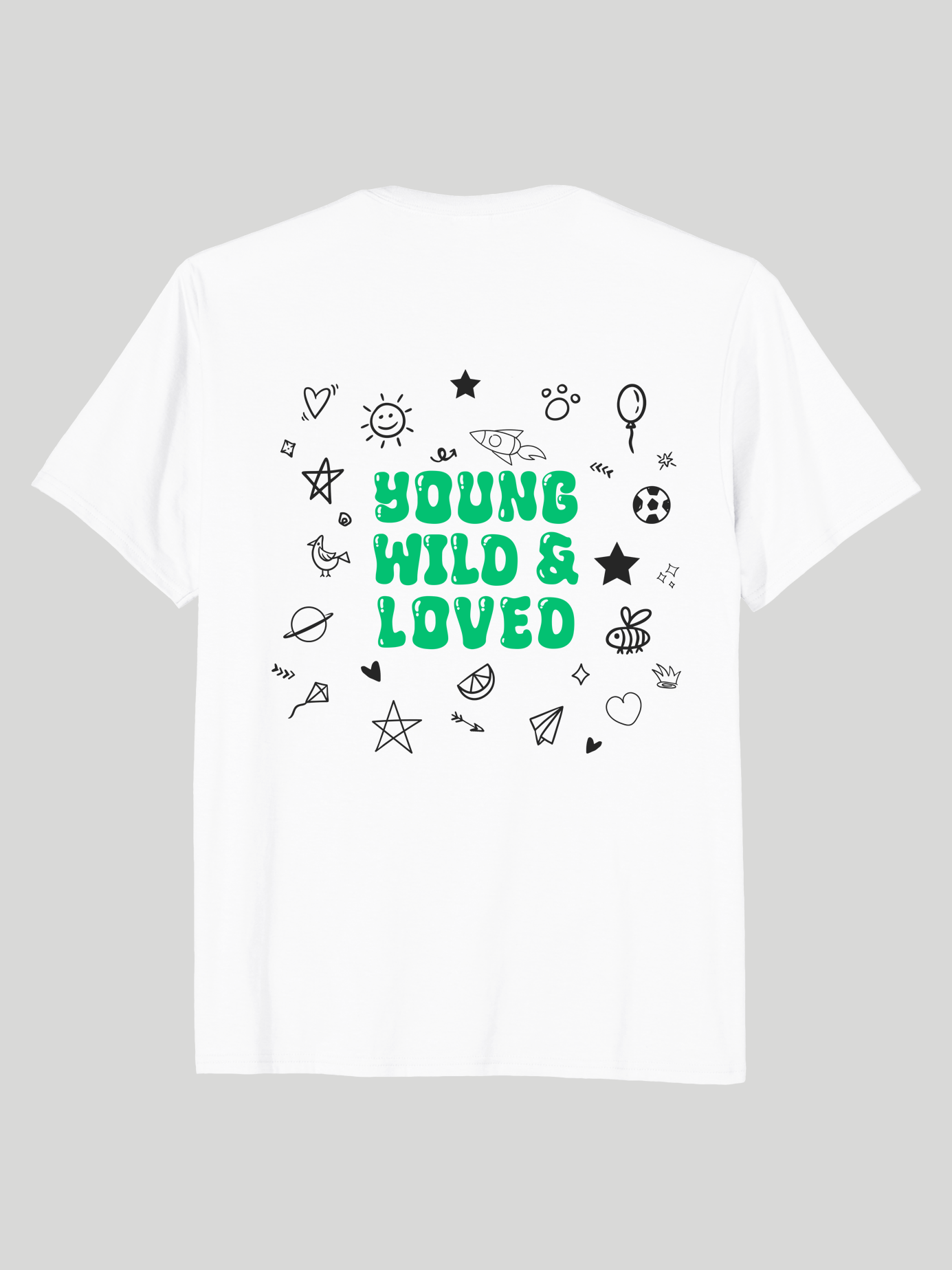 Young Wild & Loved White Tee